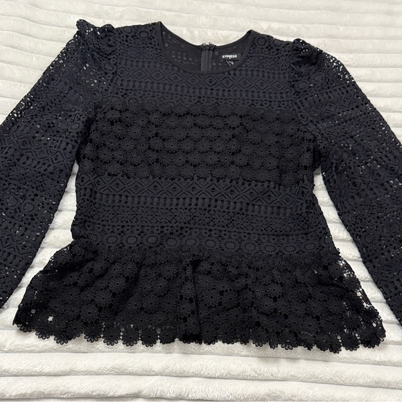 Express Tops - Express Black Blouse